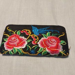 Embroidered Satchel